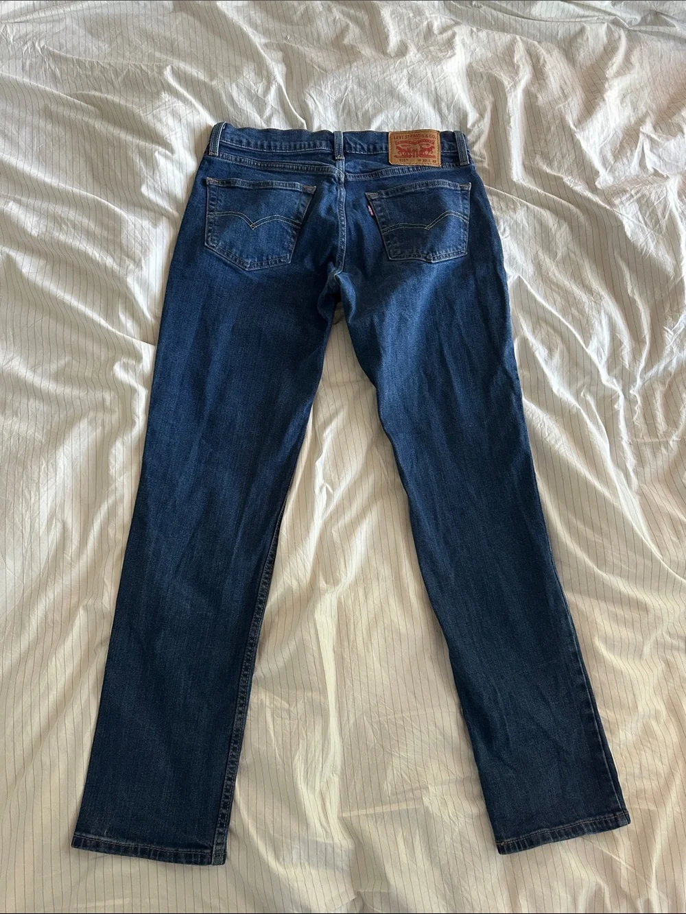 Levi’s - Classic Men's 511 Dark Blue Straight-Leg Jeans - 32x32